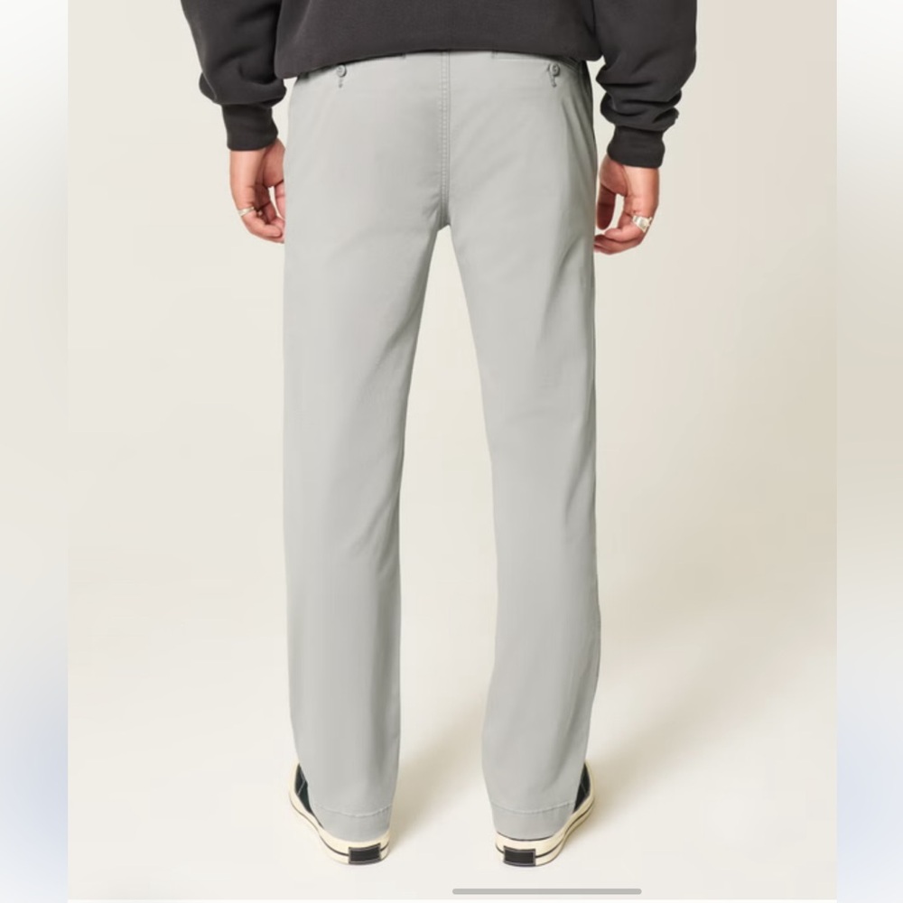 Hollister Slim Straight Grey Chino 34/32